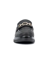 New York & Company Women's Alodie Chain Croc Embossed Loafers