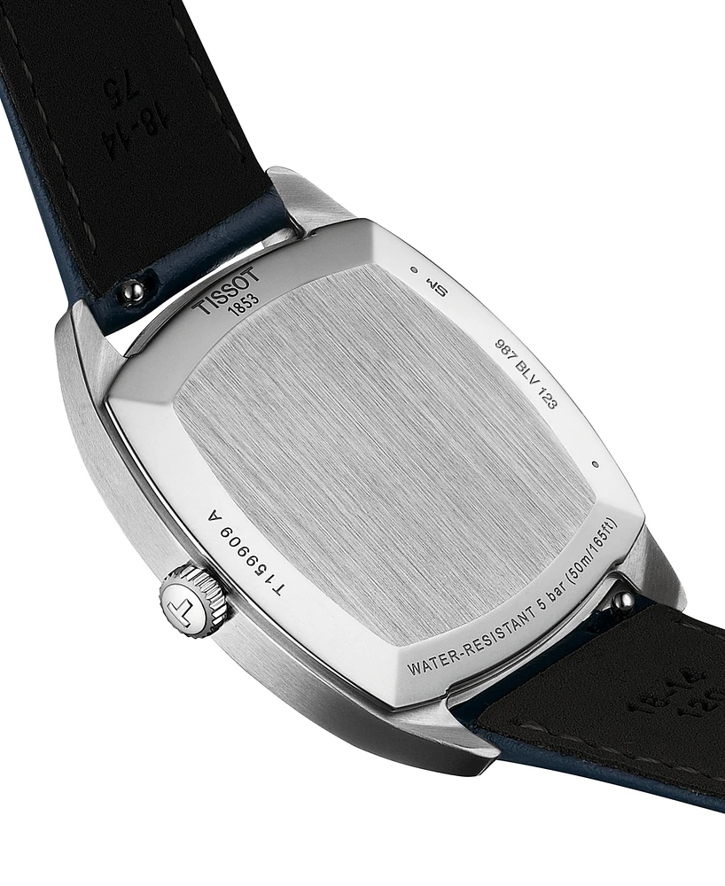 Tissot Women's Swiss Stylist Blue Leather Strap Watch 32mm