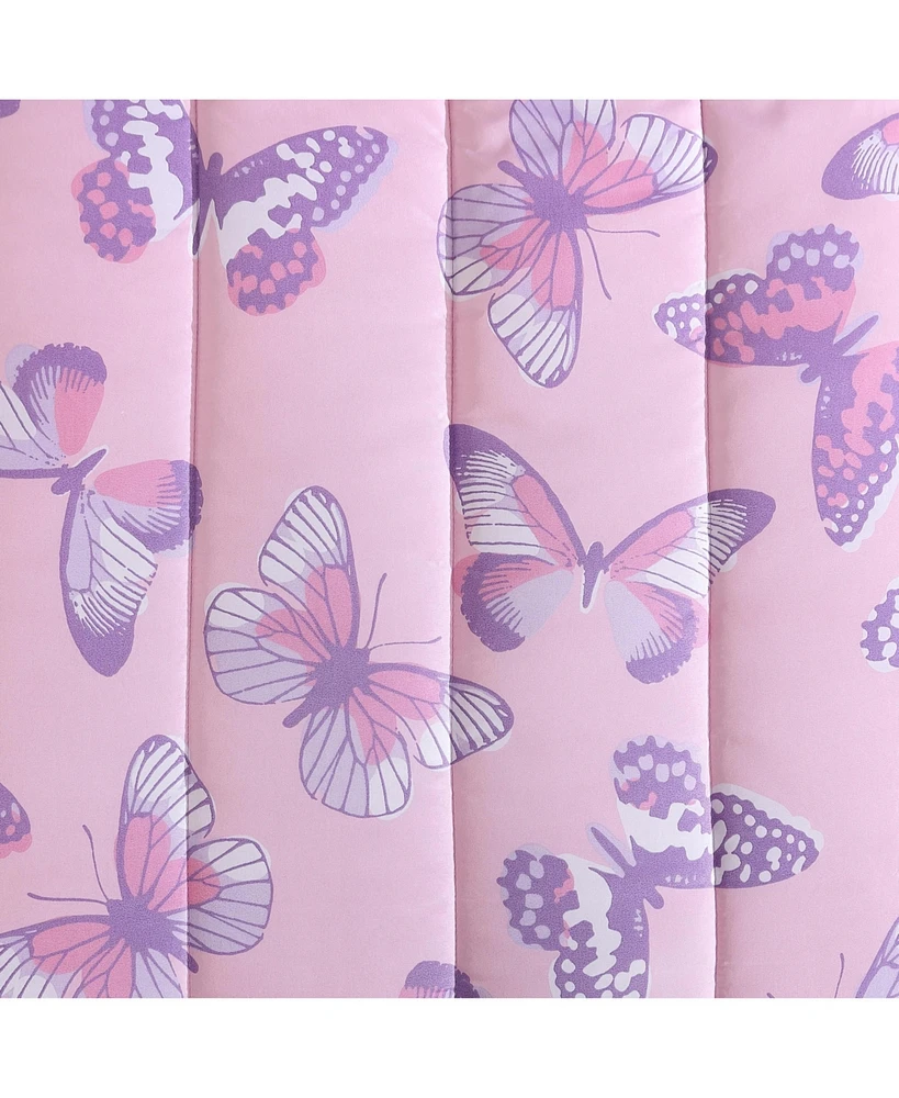 Alex + Bella Magical Butterfly 3-Piece Ultra Soft Microfiber Comforter Set - Full