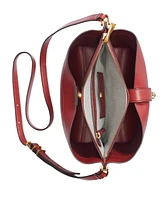 Donna Karan New York Bridgehampton Leather Turnlock Triple Compartment Crossbody