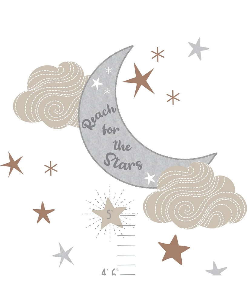 Lambs & Ivy Celestial Moon & Stars Toddler/Kids Growth Chart Wall Decal/Sticker