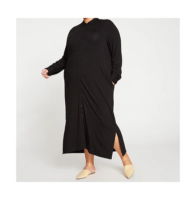 Universal Standard Women's Sally Liquid Jersey Shirt Dress