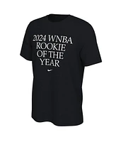Nike Men's and Women's Caitlin Clark Black Indiana Fever 2024 Wnba Rookie of the Year T-Shirt