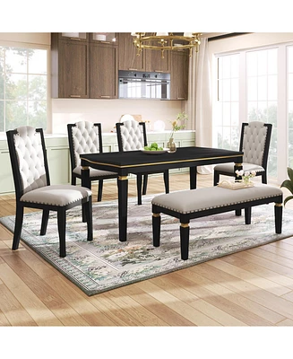 6-Piece Kitchen Dining Table Set