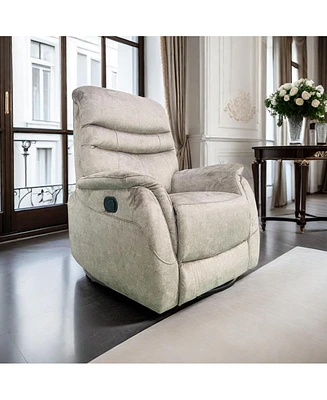 Rocking Swivel Recliner Chair for Living Room, 360 Degree Swivel, Adjustable Modern Reclining Chair, Classic and Traditional Recliner Sofa with Lumbar