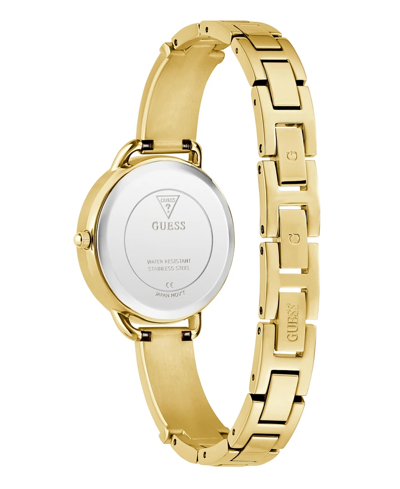 Guess Women's Analog Gold Tone Steel Watch, 30mm