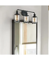 Flynama 24 in. 3-Light Vanity Light with Clear Glass Shade