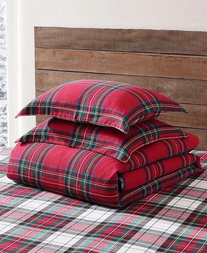 Levtex Spencer Plaid Flannel 3-Pc. Comforter Set, King/California King