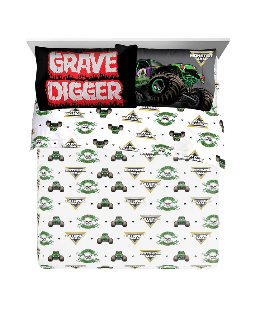Sunny Side Up Monster Jam Grave Digger Full Sheet Set