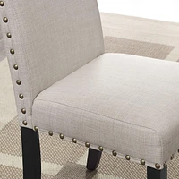 Set of 2 Counter Height Stools with Nailhead Trim-The Pop Home