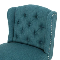 31" Tufted Wingback Bar Stools,Set of 2,for Kitchen Island or Bar-The Pop Home