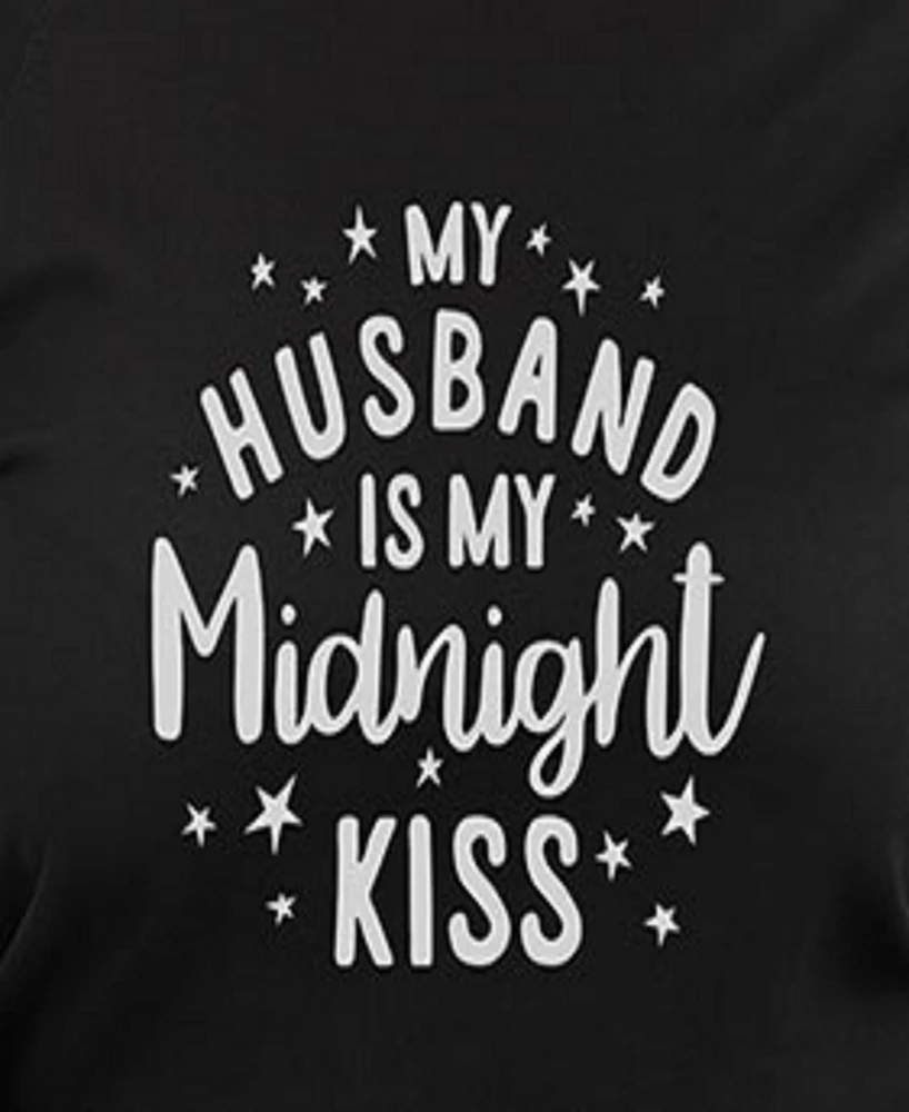 Hybrid Apparel Plus Trendy Midnight Kiss Graphic Pullover Top