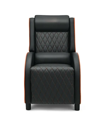 Gouun Massage Gaming Recliner Chair with Headrest Adjustable Backrest for Home Theater