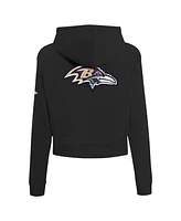 Pro Standard Women's Black Baltimore Ravens Split Logo Full-Zip Hoodie