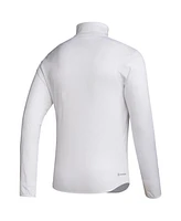 Adidas Men's White Texas A M Aggies Ol' Sarge Sideline Knit Quarter-Zip Pullover Top
