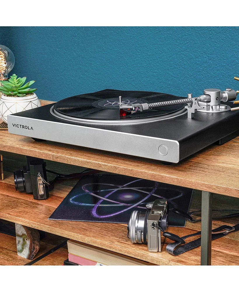 Victrola Hi-Res Carbon Bluetooth Turntable with aptX Adaptive Audio and Ortofon 2M Red Cartridge
