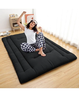 gaomon Japanese Floor Mattress Full, Foldable Futon, Thick Sleeping Pad & Portable Camping Mattress, for Living Room & Guest Room