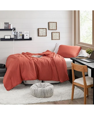 We Be Slubbin - Coma Inducer Oversized Comforter Set - Rust Red , Twin Xl