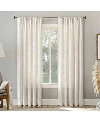 Amalfi Linen Blend Semi-Sheer Rod Pocket Curtain Panel