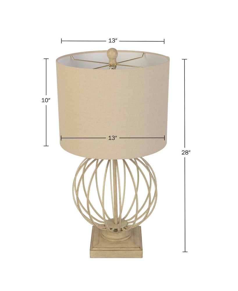 Lavish Home 28" Usb Charging Led Table Lamp Set
