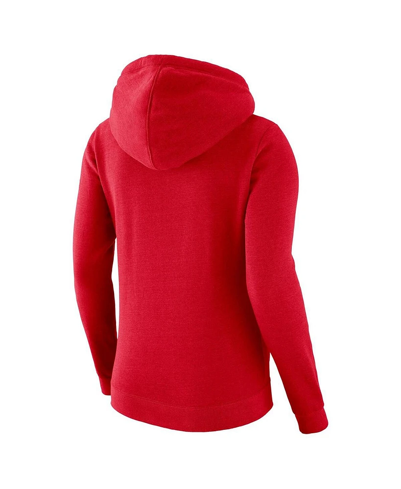 Nike Women's Red Philadelphia 76ers 2024/25 City Edition Essential Club Pullover Hoodie