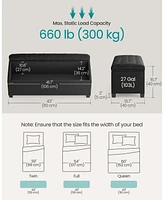 Upholstered Storage Bench with Hidden Compartment and Legs for End of Bed