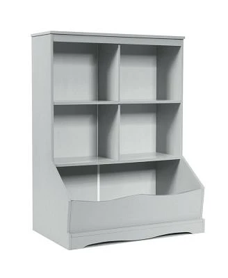 Gouun 3 Tier Childrens Multi Functional Bookcase Toy Storage Bin Floor Cabinet