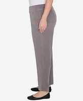 Alfred Dunner Plus Size Copenhagen Knit Corduroy Faux Fly Pull On Average Length Pants