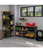 Pcs 5 Tier Adjustable Garage Shelving Unit with 2000 lbs Max Load for Warehouse