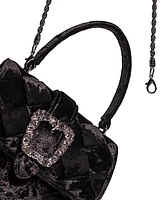 Sam Edelman Brit Top Handle Small Velvet Crossbody