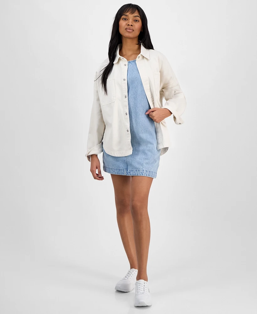 Calvin Klein Jeans Women's Cotton Oversized Utility Shirt