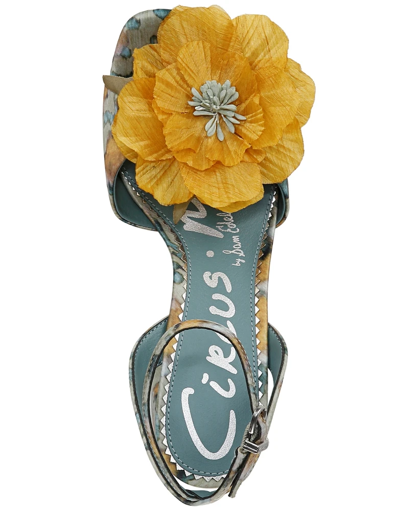 Circus Ny by Sam Edelman Aria Flower Two-Piece Block-Heel Dress Sandals