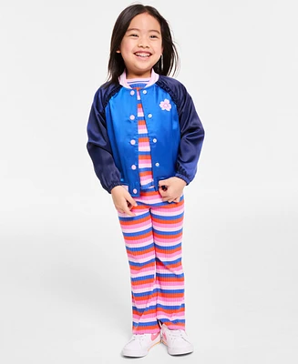 Epic Threads Toddler Girl Satin Bomber Jacket, Toddler, Exclusively at Macy's
