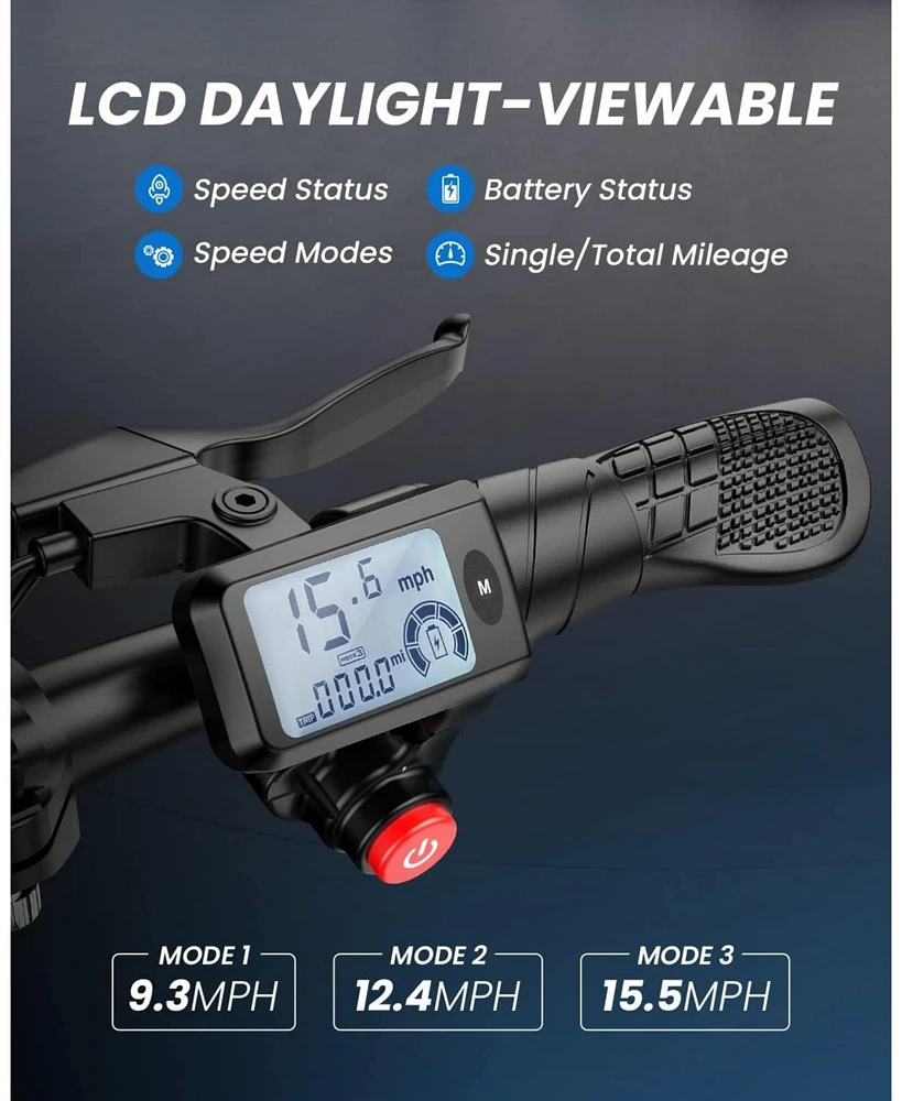 Urbanmax C1/C1 Pro Electric Scooter with Seat, 450W Powerful Motor up to 20/25 Miles Range, Foldable Electric Scooter for Adults Max Speed 15.5/18.6 M