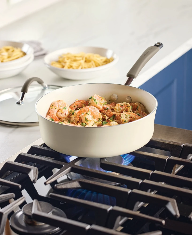 Rachael Ray Cucina Ceramic Nonstick 3-Quart Saute Pan with Lid