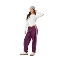 Edikted Womens Waffle Long Sleeve T Shirt