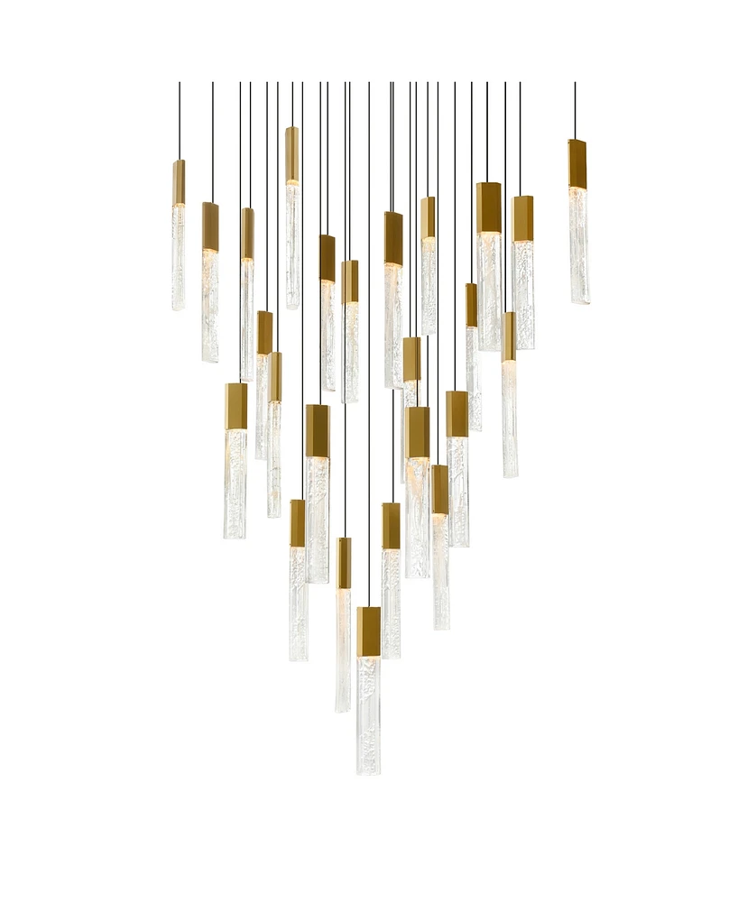 Cwi Lighting 16" Metal Greta Integrated Led Chandelier