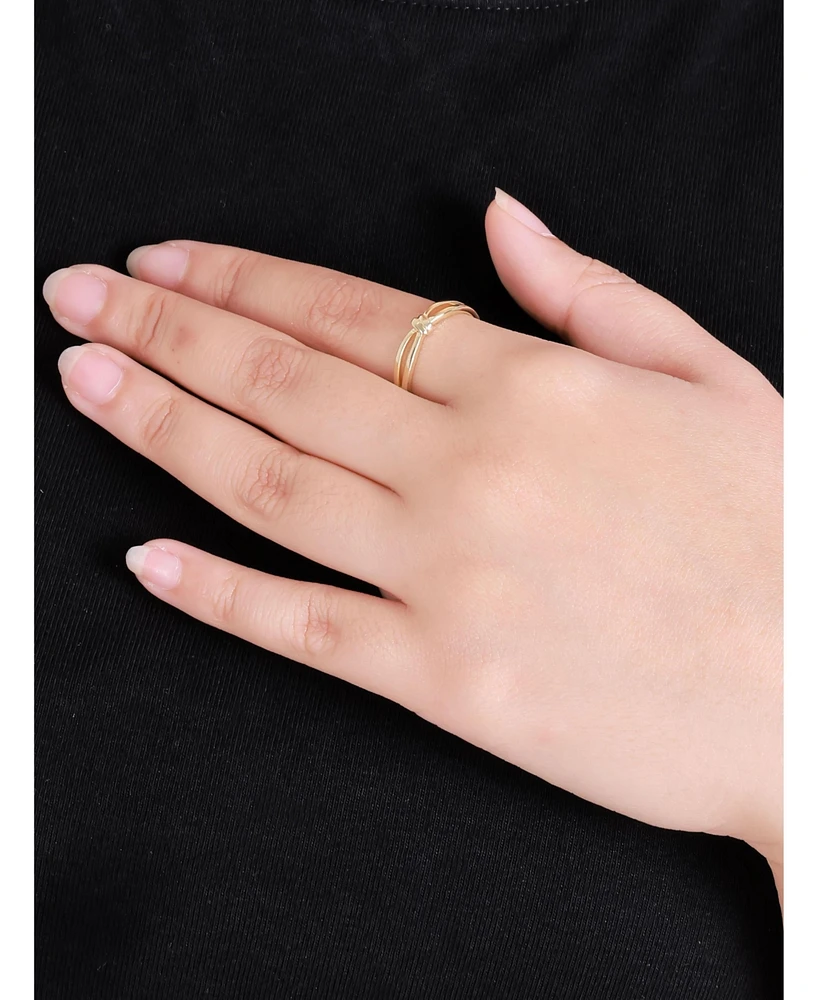 Devata Love Knot Ring in 14K Gold, Size 6
