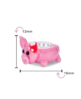 Bling Jewelry Christmas Charm Bead Santa Hat Pink Pig Sterling Silver for Bracelet