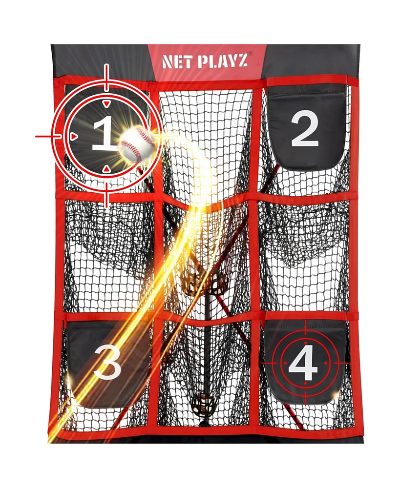 Net Playz 9 Pocket Strike Zone Baseball Net