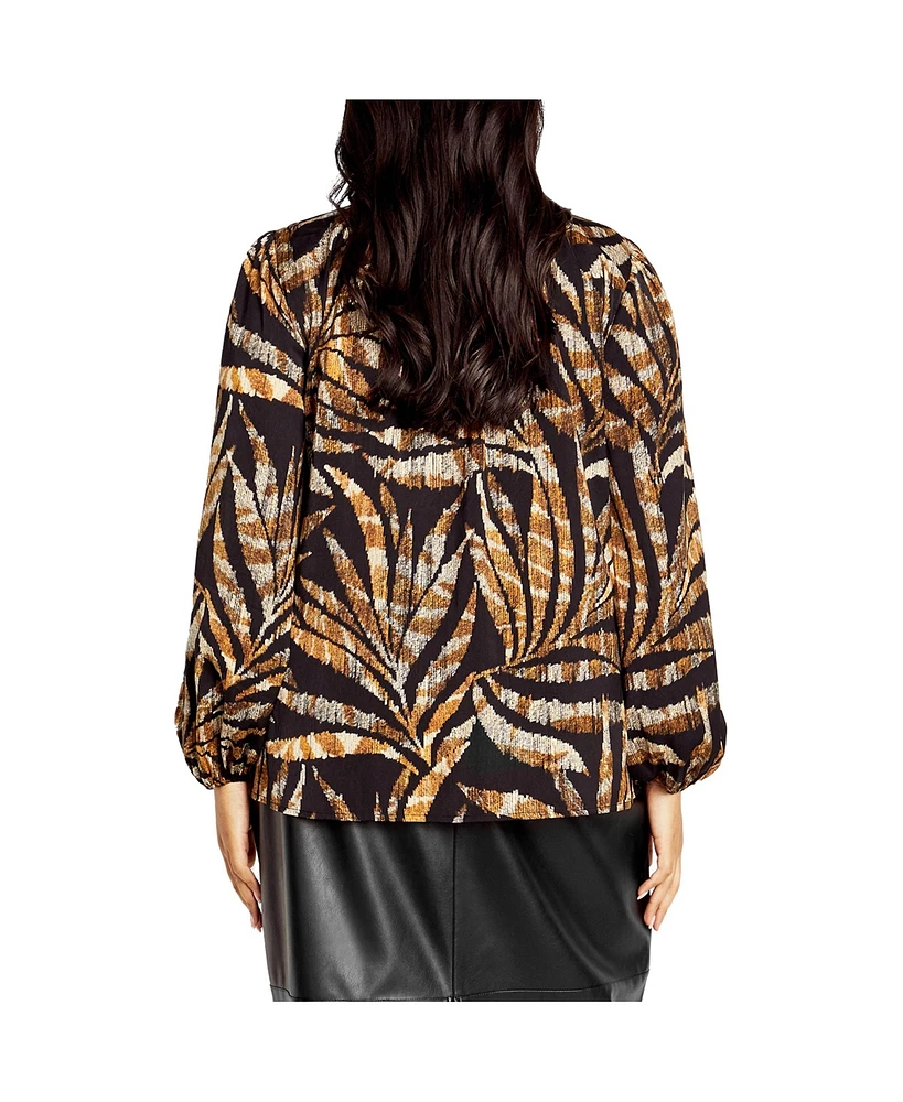 Plus Elia Print Shirt