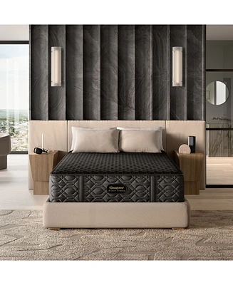 Beautyrest Black Hybrid Series Three 15" Medium Tight Top Mattress