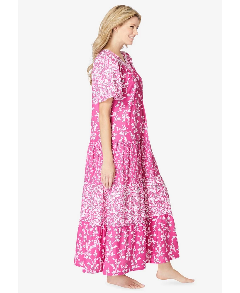 Only Necessities Plus Long Tiered Print Lounger