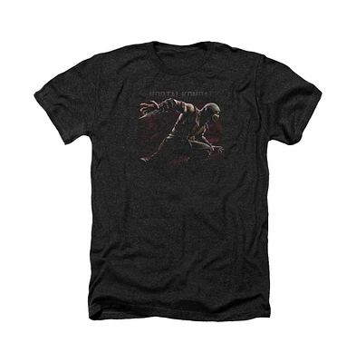 Mortal Kombat X Mens Scorpion Lunge Adult Heather Tee / T-Shirt