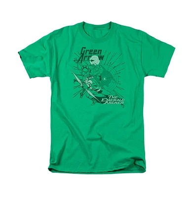 Dc Green Arrow Big & Tall Comics The Emerald Archer Short Sleeve Adult Tee / T-Shirt