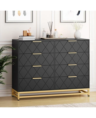 Dresser for Bedroom with 8 Drawer