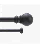 Kenney Bryce 3/4 Inch Decorative Bay Window Double Curtain Rod for Elegant Treatment
