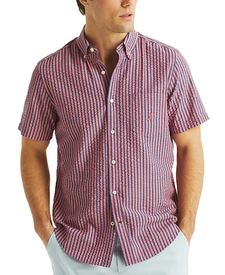 Nautica Men's Stripe Seersucker Shirt