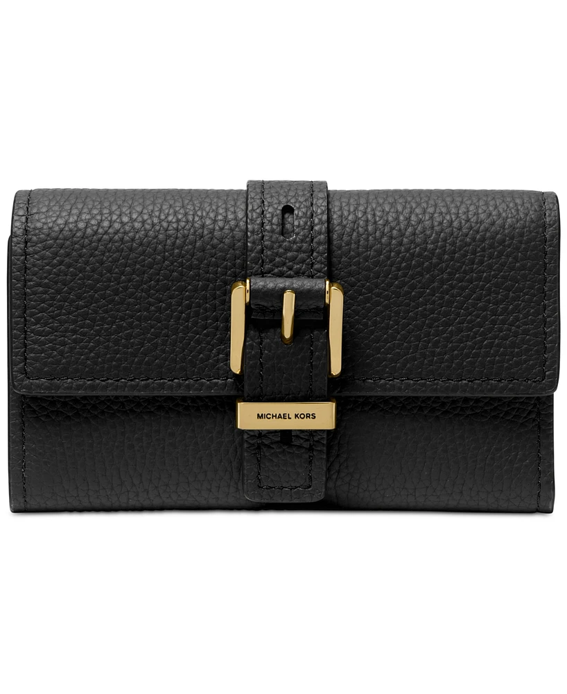 Michael Michael Kors Nolita Medium Flap Trifold Leather Wallet