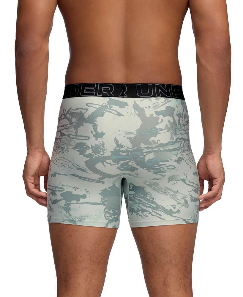 Under Armour Men's 3-Pack Performance Assorted 6" Boxer Briefs